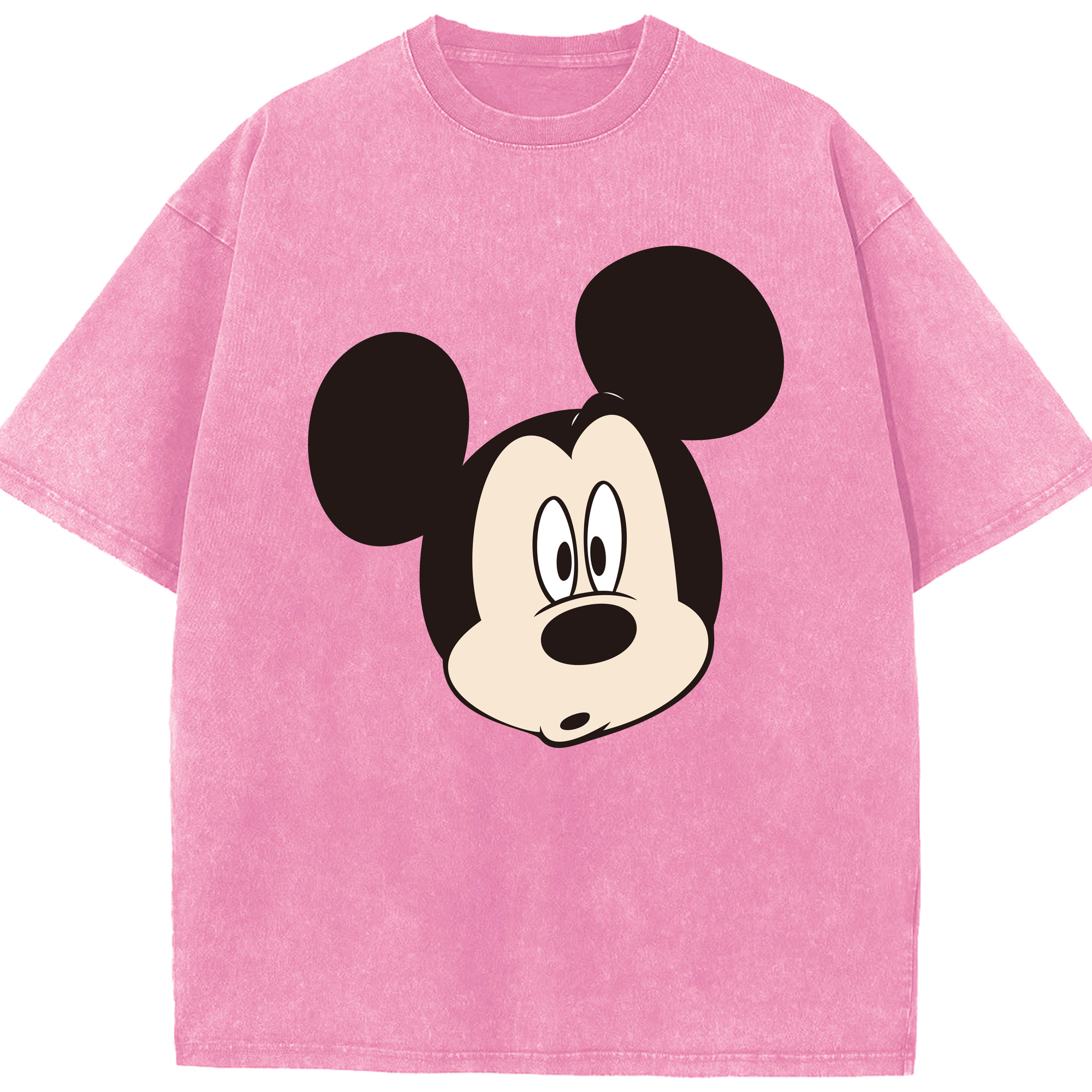 （画像用） ミッキーマウス Mickey Mouse 綿100% ヴィンテージ風 半袖Tシャツ（フロントプリント）